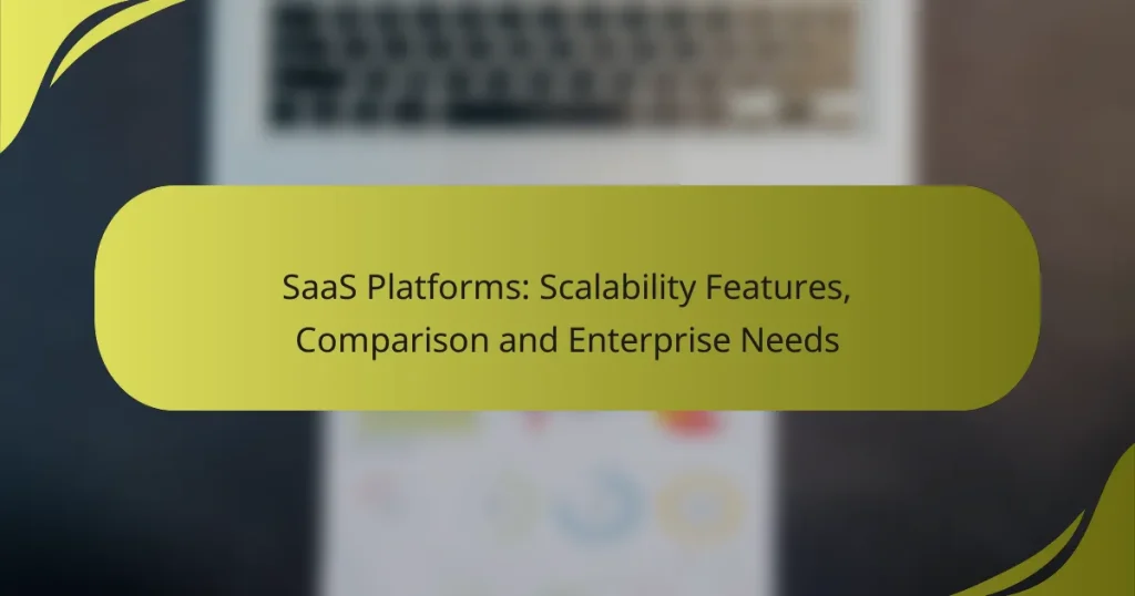 SaaS Platforms: Scalability Features, Comparison and Enterprise Needs