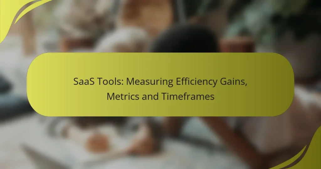 SaaS Tools: Measuring Efficiency Gains, Metrics and Timeframes